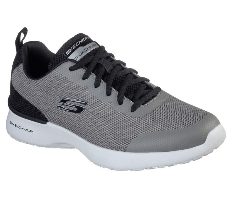 Skechers Herr Grå/Svarta Sneakers - Skech-Air Dynamight - Winly - Sverige (OSQLT-3485)